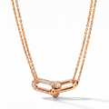 HardWear Paved Pendant Double Chain Necklace