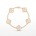 Vintage Alhambra Mother of Pearl Clover 5 Motifs Bracelet