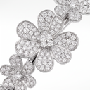 7 Paved Frivole Flowers Open Bracelet
