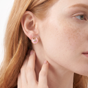Amulette de Pink Stud Earrings