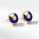 Amulette de Pink Stud Earrings