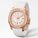 Aquanaut luce White Dial Stone Set Rose Tone Women's Watch | PP 36 5268/200R-001
