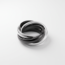 Black Tone Triple Band Ceramic Ring