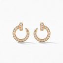 Classic Juste Un Clou Paved Earrings