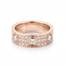 Classic Love 6 Diamond Pavé Band Ring