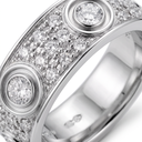 Classic Love 6 Diamond Pavé Band Ring