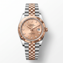 Datejust Everose Gold Sundust Diamond Dial Men's Watch | RL 41 126331