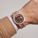 Day-Date Eisenkiesel Diamond Dial Everose Gold President Band Men’s Watch | RL 40 228345RBR