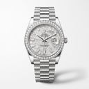 Day-Date White Gold Meteorite Diamond Dial Men's Watch | RL 40 228349RBR