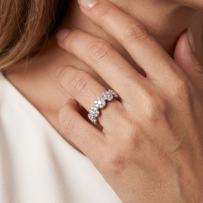 Diamond Floral Eternity Ring