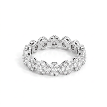 Diamond Floral Eternity Ring