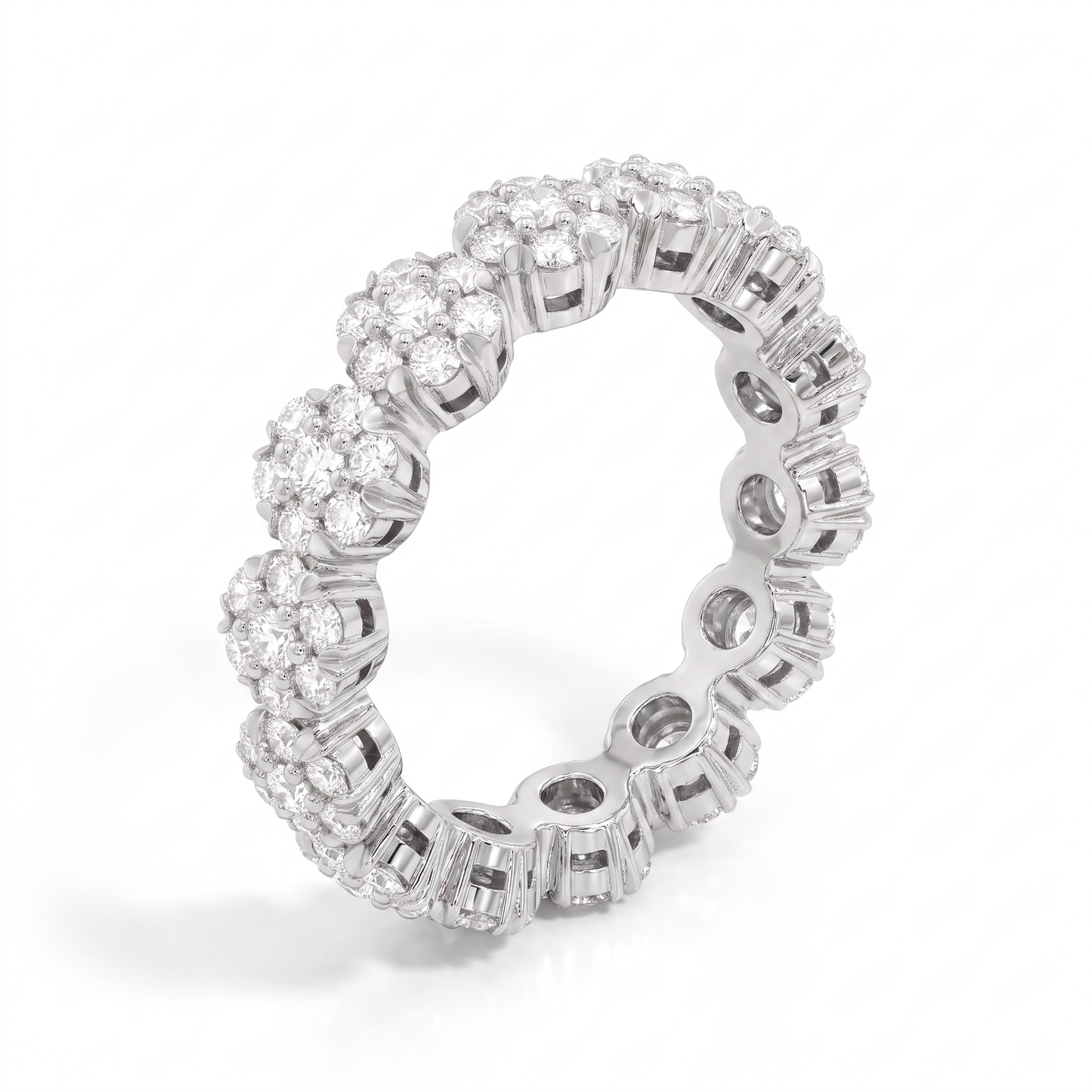Diamond Floral Eternity Ring