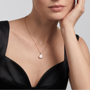 Divas Dream Pearl And Diamond Fan Drop Necklace