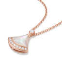 Divas Dream Pearl And Diamond Fan Drop Necklace