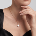 Divas Dream Pearl And Diamond Fan Drop Necklace