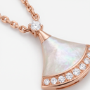 Divas Dream Pearl And Diamond Fan Drop Necklace