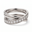 Etincelle Crossover Diamond Ring