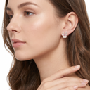 Frivole Flower Pink Version Stud Earrings