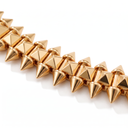 Gold Tone Clash De Stud Link Flexible Necklace