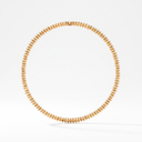 Gold Tone Clash De Stud Link Flexible Necklace