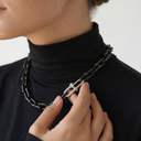 HardWear Black Tone Large Link Pavé Necklace
