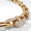 HardWear Graduated Link Gold Paved Diamond Necklace