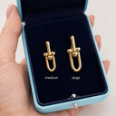 HardWear Half-Pavé Link Earrings