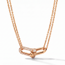 HardWear Paved Pendant Double Chain Necklace