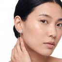 Heart Tag And Arrow Stud Earrings