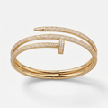 Juste Un Clou Double Wrap Paved Bracelet
