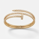 Juste Un Clou Double Wrap Paved Bracelet
