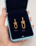 Large Hardwear Full Pavé Link Earrings