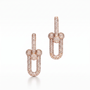 Large Hardwear Full Pavé Link Earrings