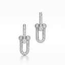 Large Hardwear Full Pavé Link Earrings