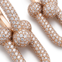 Large Hardwear Full Pavé Link Earrings