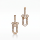 Large Hardwear Full Pavé Link Earrings