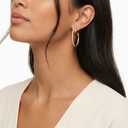 Large Juste Un Clou Paved Hoop Earrings