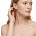 Large Paved Knot Drop Earrings