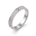 Love 2 Row Pavé Slim Ring