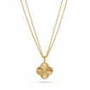 Magic Alhambra Guilloché Clover 1 Motif Long Necklace
