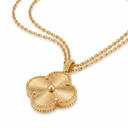 Magic Alhambra Guilloché Clover 1 Motif Long Necklace