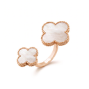 Magic Alhambra Mother Of Pearl Clover Between The Finger Ring