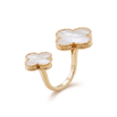 Magic Alhambra Mother Of Pearl Clover Between The Finger Ring