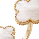 Magic Alhambra Mother Of Pearl Clover Between The Finger Ring