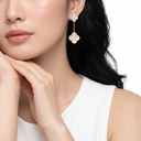 Magic Alhambra Pearl Clover Drop Earrings