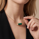 Medium Les Berlingots De Malachite And Diamond Pendant Necklace