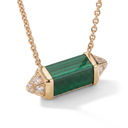 Medium Les Berlingots De Malachite And Diamond Pendant Necklace