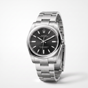Oyster Perpetual Black Dial And Smooth Bezel Women’s Watch | RL 34 124200
