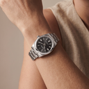 Oyster Perpetual Black Dial And Smooth Bezel Women’s Watch | RL 34 124200