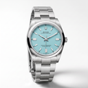 Oyster Perpetual Clean Mint Dial And Smooth Bezel Men’s Watch | RL 41 124300